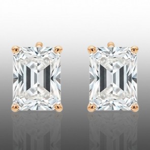 Позолочені сережки-гвоздики  Xuping 24767 фото | Brulik