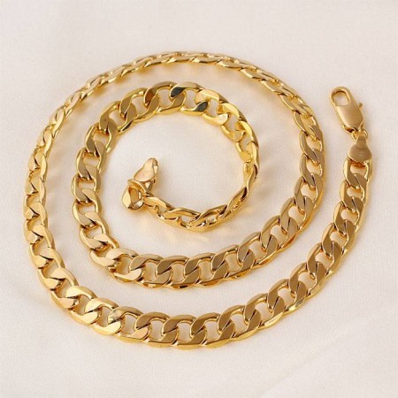 Величавая позолоченная цепочка 41386 фото | Brulik