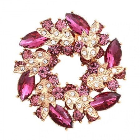 Брошь 8197-фиолетовый фото | Brulik