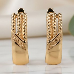 Позолочені сережки  Xuping 23864 фото | Brulik