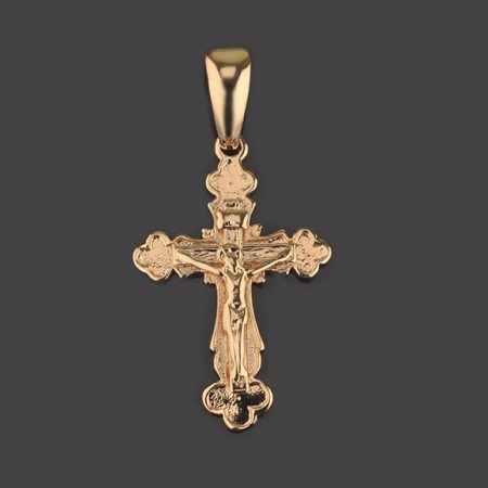 Позолоченный крест Fallon 86100140 фото | Brulik