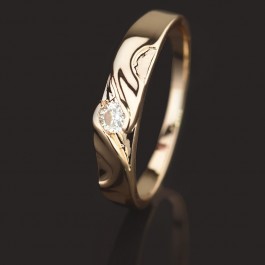 Позолоченное кольцо Fallon 83200024