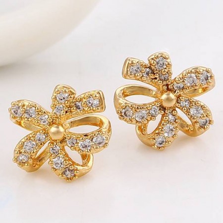 Прекрасные серьги с фианитами XP 91048 фото | Brulik