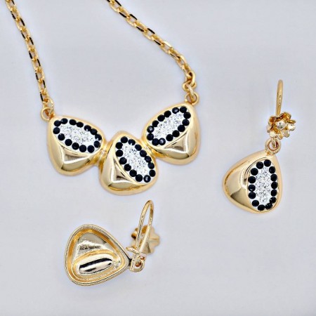 Шикарный комплект  60368-черно-белый фото | Brulik