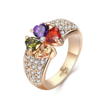 Позолоченное кольцо Italina 95705 фото | Brulik