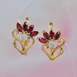 Прелестные серьги оптом ХР 10-2055-красный