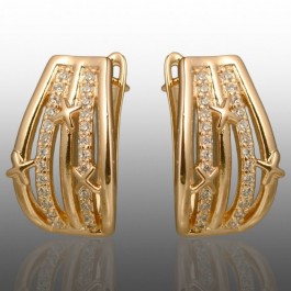 Позолочені сережки  Xuping 24740