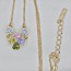 Колье с разноцветными фианитами 41284 фото | Brulik