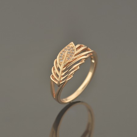 Позолоченное кольцо с фианитами Fallon 83200631 фото | Brulik