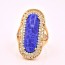Шикарное кольцо Xuping 13124 - синий фото | Brulik