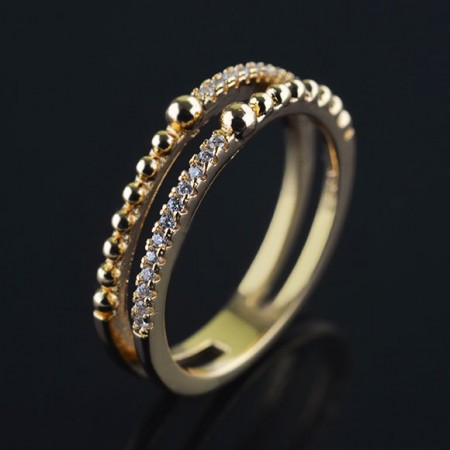Позолоченное кольцо XP 1606 фото | Brulik