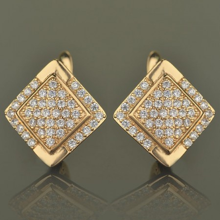 Позолоченые серьги ХР 2646 фото | Brulik