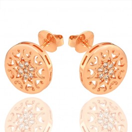 Позолоченные серьги-гвоздики Fallon 82201559