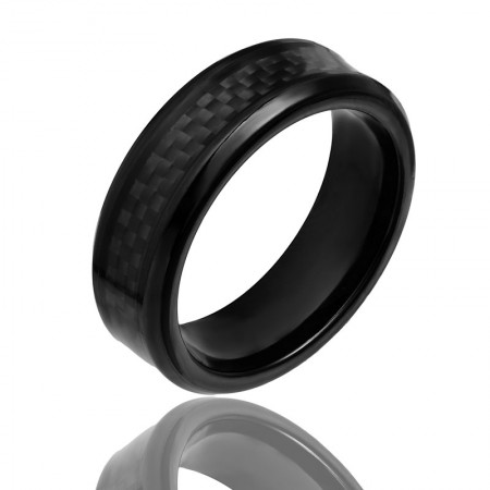 Черное стальное кольцо 124 фото | Brulik