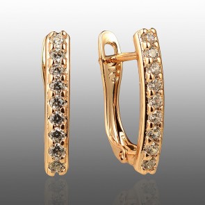 Позолочені сережки  Xuping 23340 фото | Brulik