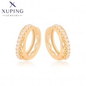 Позолочені сережки Xuping 24339 фото | Brulik