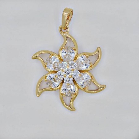 Кулон "Звезда" 31338-белый фото | Brulik