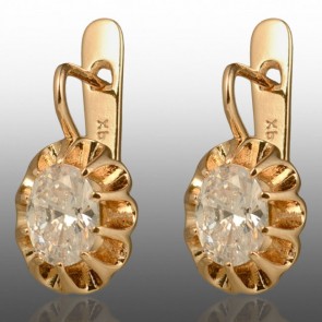 Позолочені сережки  Xuping 24720 фото | Brulik