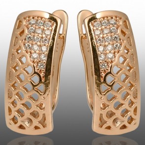 Позолочені сережки Xuping 24335 фото | Brulik