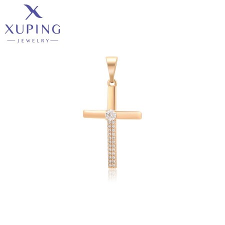 Позолочений хрестик  Xuping X001122976 фото | Brulik