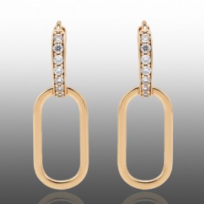 Позолочені сережки Xuping 24641 фото | Brulik