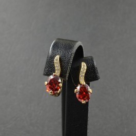 Позолоченные сережки XP 2245-красный