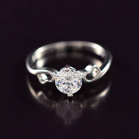 Изящное кольцо с фианитами Xuping 1014 фото | Brulik