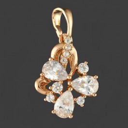  Позолоченный кулон  XP 3643-белый