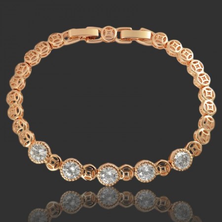 Позолоченный браслет Xuping 7547 фото | Brulik