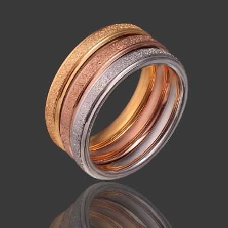 Стальное кольцо 3в 1 107 фото | Brulik