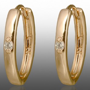 Позолочені сережки  Xuping 24197 фото | Brulik