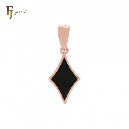 Позолочений кулон  Fallon 86286010-чорний фото | Brulik