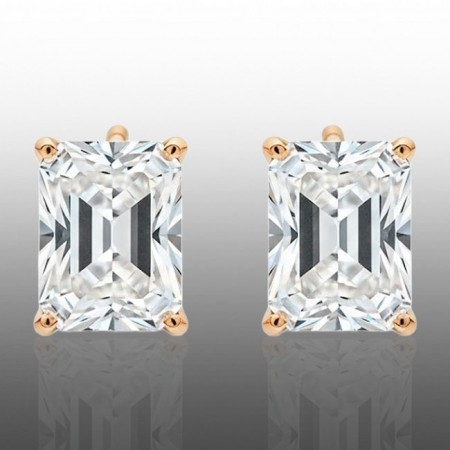 Позолочені сережки-гвоздики  Xuping 24767 фото | Brulik