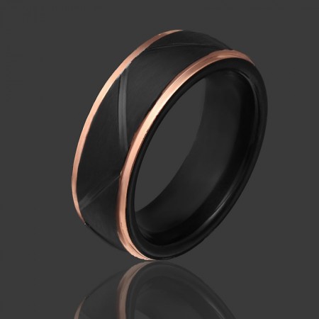 Черное стальное кольцо 112 фото | Brulik