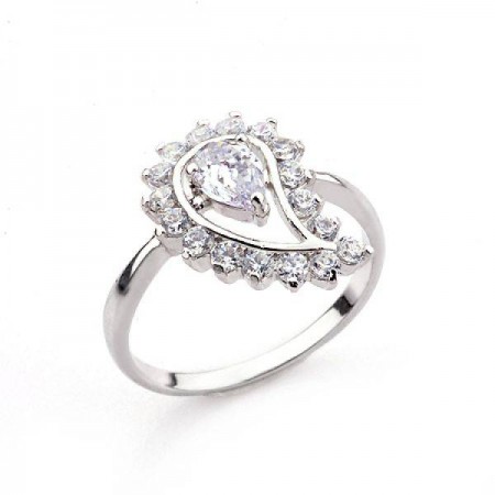 Кольцо в форме капли оптом 10323 фото | Brulik