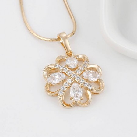 Восхитительный  элитный кулон с фианитами 32701 фото | Brulik