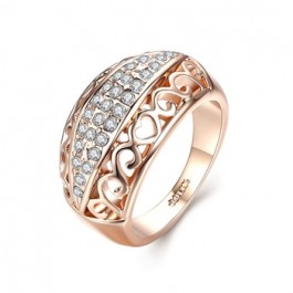 Позолоченное кольцо Italina 31124