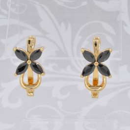 Замечательные серьги с английским замком ХР 10-2173-черный