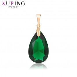Позолоченный кулон  Xuping 35964-зеленый фианит