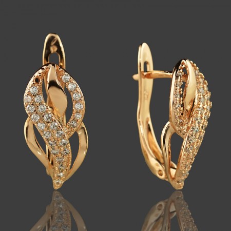 Позолоченные серьги  XP 20167 фото | Brulik