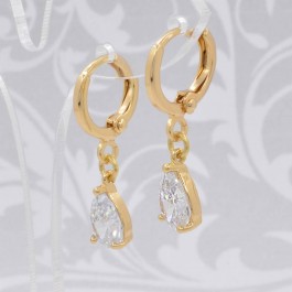 Изысканные подвесные серьги с фианитами ХР 10-2839