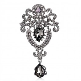 Милая брошь 7666-черный
