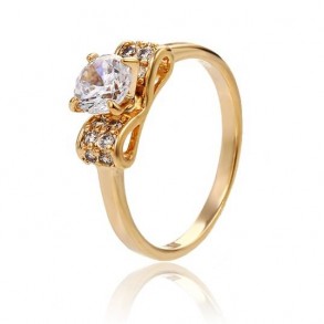 Позолоченное кольцо Xuping 13173 фото | Brulik