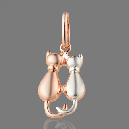 Позолоченный кулон "Котики" Fallon 96100462 фото | Brulik