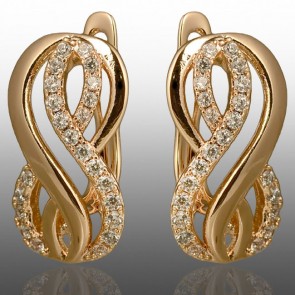 Позолочені сережки  Xuping 24708 фото | Brulik