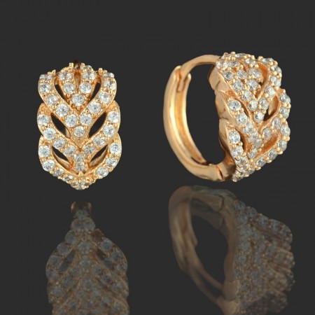 Позолоченные серьги XP 9524 фото | Brulik