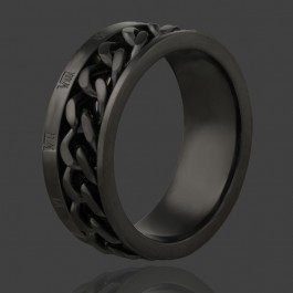 Кольцо стальное черное XP 1316