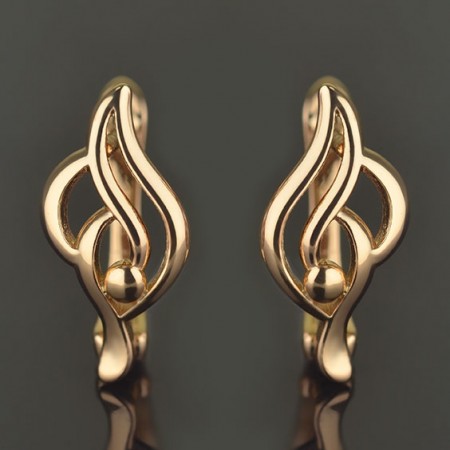 Позолоченые серьги ХР 2695 фото | Brulik