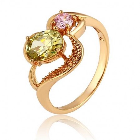 Нежное кольцо 12887-мультиколор фото | Brulik