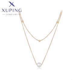 Позолочений  ланцюжок з кулоном 2 в 1 Xuping N235608